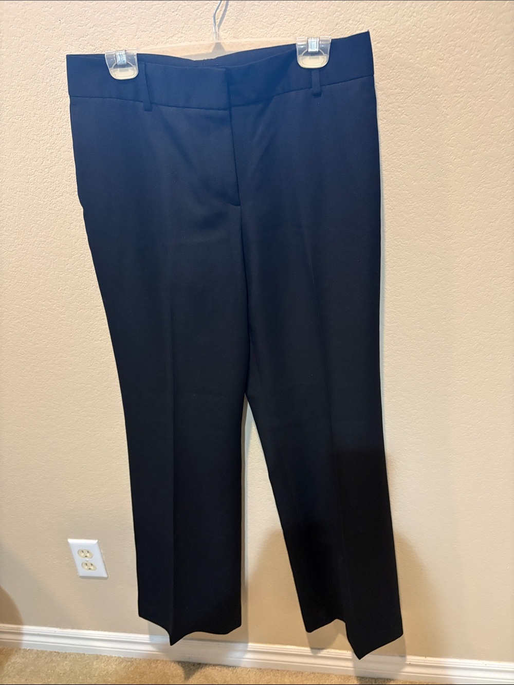 J. Crew Black Tailored Dress Trousers-Size 8